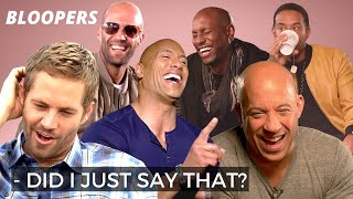 'Fast & Furious' cast Bloopers and hilarious interviews / Paul Walker, Jason Statham, Vin Diesel,