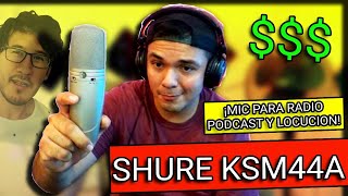 Shure KSM44a | ¡Mic usado para: Podcast, Radios, Locucion, Grabación y Televisoras | FERCONECTA