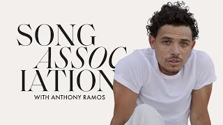 Anthony Ramos Sings Ne-Yo, Daniel Caesar & “Échale” in a Game of Song Association | ELLE