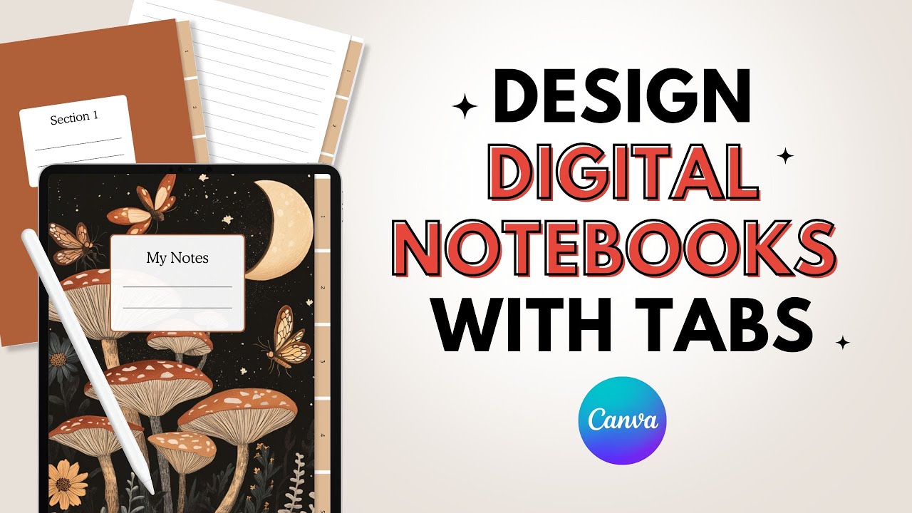 Design A Hyperlinked Digital Notebook In Canva Step By Step Youtube