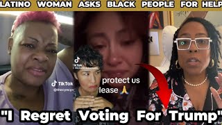 LATINA W0MAN REGRETS HER ACTION | Are Latinos Regretting Voting For  P.Trump?\