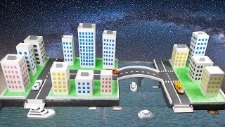 Make A Mini Solar City Model For School Project | DIY Mini Solar City Model With Lake