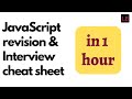 Javascript revision & interview cheat sheet | Watch this before your interview.