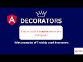 How to write custom decorators in Angular?
