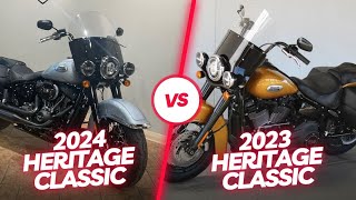 2024 Harley Davidson Heritage Classic VS 2023 Harley Davidson Heritage Classic