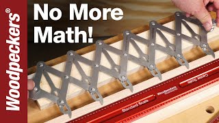 No More Math With Equal Space Divider | Woodpeckers Tools