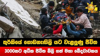 තුර්කියේ ගොඩනැඟිලි යට වැළලුණු ජීවිත - 3000කට අධික ජිවිත බිලි ගත් මහා ඛේදවාචකය - Hiru News