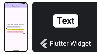📜 Text Widget || All parameters || Flutter Tutorial