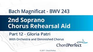 Bach's Magnificat Part 12 - Gloria Patri - 2nd Soprano Chorus Rehearsal Aid