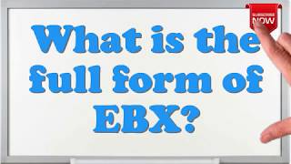 What is the full form of EBX?