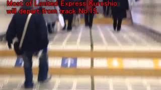 Get on the limited express Kuroshio Current from JR Tennoji Station.