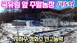 양평농막매매 1억 3400 지하수 정화조 완비, 국유림 접하고 탁 트인 조망을 볼 수 있는 신고된 농막으로 주말 가족쉼터공간으로 추천 \u0026 용문숲부동산3869  양평부동산매매