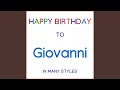 Happy Birthday To Giovanni - Soul Pop