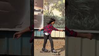 Bindaas yashvi on skates# Gun gun guna re #youtube #skates