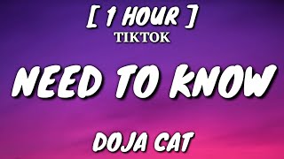 Doja Cat - Need To Know (Lyrics) [1 Hour Loop] "I don't really got no type" [TikTok Song]