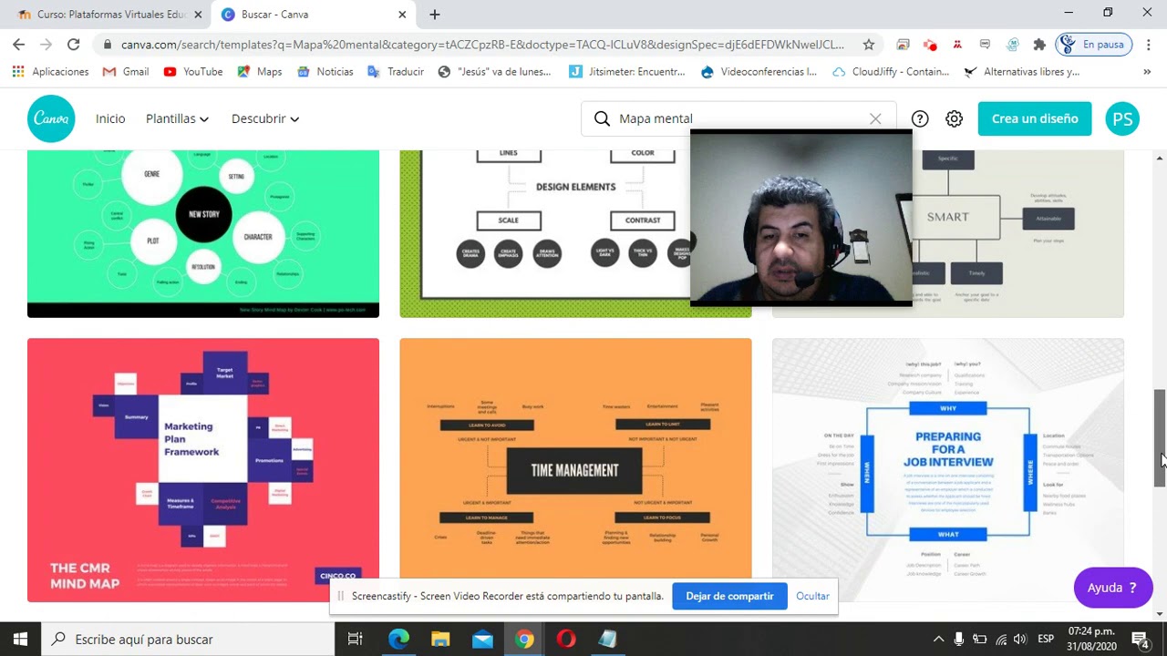 Como Crear Un Mapa Mental En Canva - YouTube