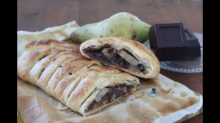 STRUDEL DI SFOGLIA PERE E CIOCCOLATO