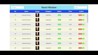 React window Large Data Rendering
