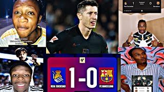 🚨URGENT: LES RÉACTIONS APRÈS LA DÉFAITE DU  FC BARCELONE 1-0 face à Réal Sociedad LEWANDOWSKI…