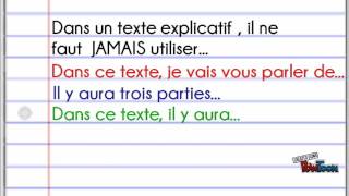 Le texte explicatif