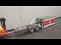 unimog 2450 mit hakenlift und adapter für bruder container eigenbau rc