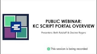 KC Script Portal Overview