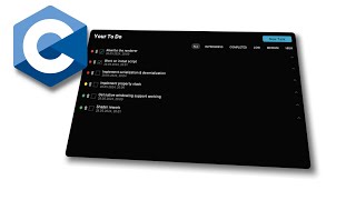 Make a GUI Task Management App in pure C (no bloat required)