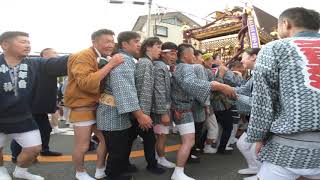 令和元年  　　木更津　八剱八幡神社　関東一の大神輿　木更津流担ぎ（迫力満点。）