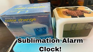 Sublimation Alarm Led Clock