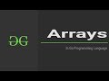 Arrays in Go Programming Language | GeeksforGeeks
