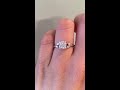 nature inspired platinum 0.75 carat diamond engagement ring adamaris