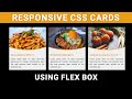 CSS Responsive Flex Box Cards Design | Creative Clip-path Cards #clip-path