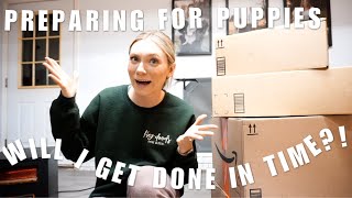 PREPARING FOR PUPPIES PART 1 | CLEANING, AMAZON HAUL, & MORE