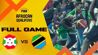 Burundi v Tanzania | Full Basketball Game | FIBA AfroCan 2023 - Qualifiers