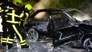 TVEllef: Autobrand op Spoorlaan Noord