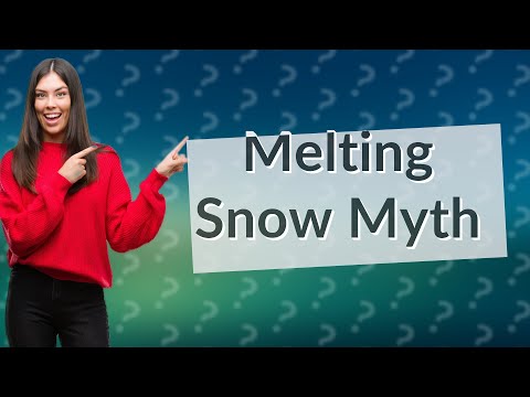 Is snow heavier when it melts?