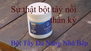 Trải nghiệm bột tẩy đa năng nhà bếp, tẩy nồi Chano MOF-CHEF | Review sản phẩm