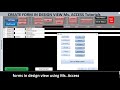 How to create a form in Design view | Microsoft Access