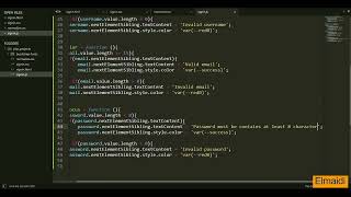 Sign in form using HTML, CSS, JavaScript, PHP and MySQL part-2 (JavaScript)