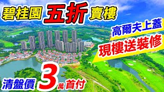 碧桂園五折賣樓，清盤價3萬首付，現樓送裝修，高爾夫上蓋靚景，70年住宅 #碧桂園 #碧桂園鳳凰半島 #肇慶現樓