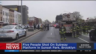 5 shot as smoke bomb set off at Brooklyn subway station