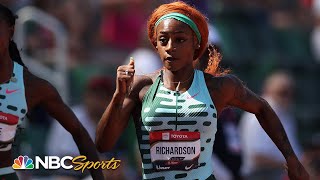 Sha'Carri SMASHES 100m heat at Nationals, runs fastest time in the world this year | NBC Sports