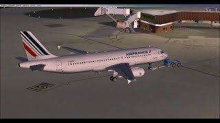 FSX Steam Edition Airbus A320 Air France take off and landing at Paris Orly LFPO