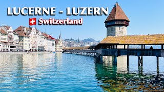 Luzern / Lucerne Switzerland 4K , A beautiful city in central switzerland