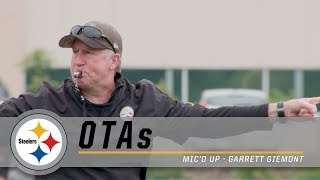 Steelers Conditioning Coordinator Garrett Giemont Mic'd Up at OTAs