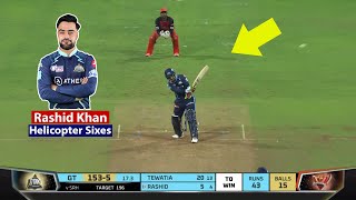 Rashid Khan 10 Amazing Helicopter Sixes In Cricket 🔥