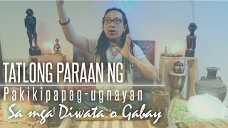 Ang paguusap ng mga Babaylan at Diwata o Gabay.