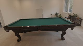 Assembling the pool table