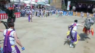 天神祭2018年天四獅子舞宮入り