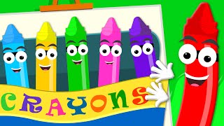 Crayons Nursery Rhymes - Crayons song | Color Song | Baby Videos